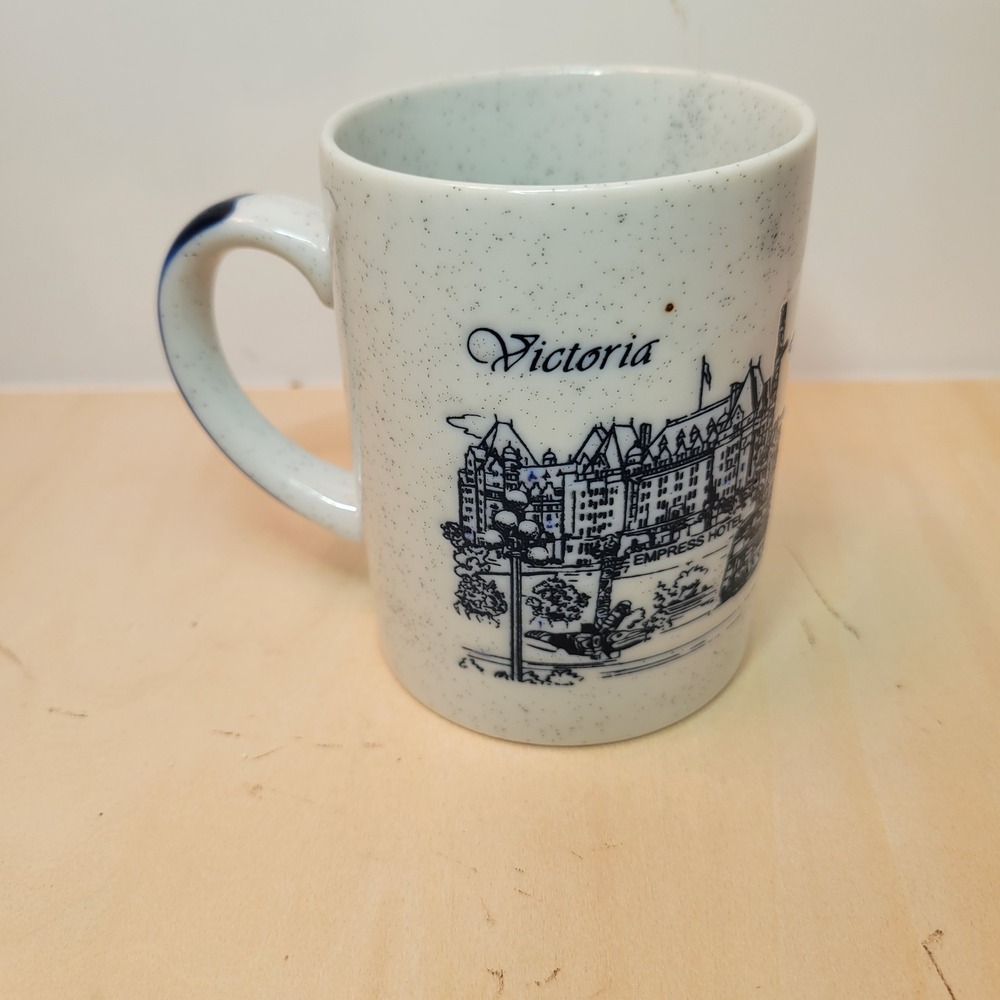 Victoria Canada Parliament Buildings Empress Hotel Butchart Gardens Souvenir Mug